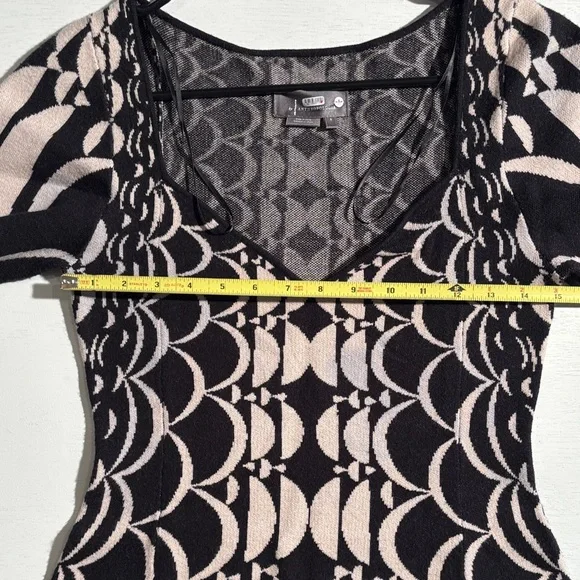 Anthropologie Black and Gray Knit Top - Picture 3 of 8